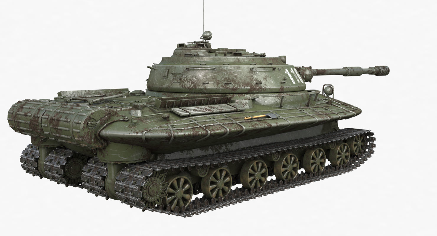 Tank Object 279 Green Vray 3D model_48
