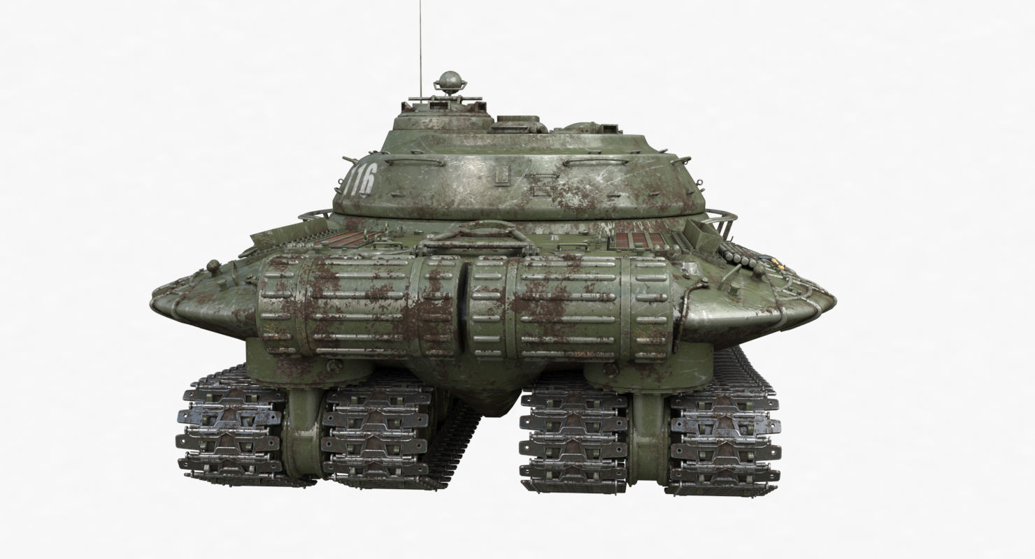 Tank Object 279 Green Vray 3D model_52