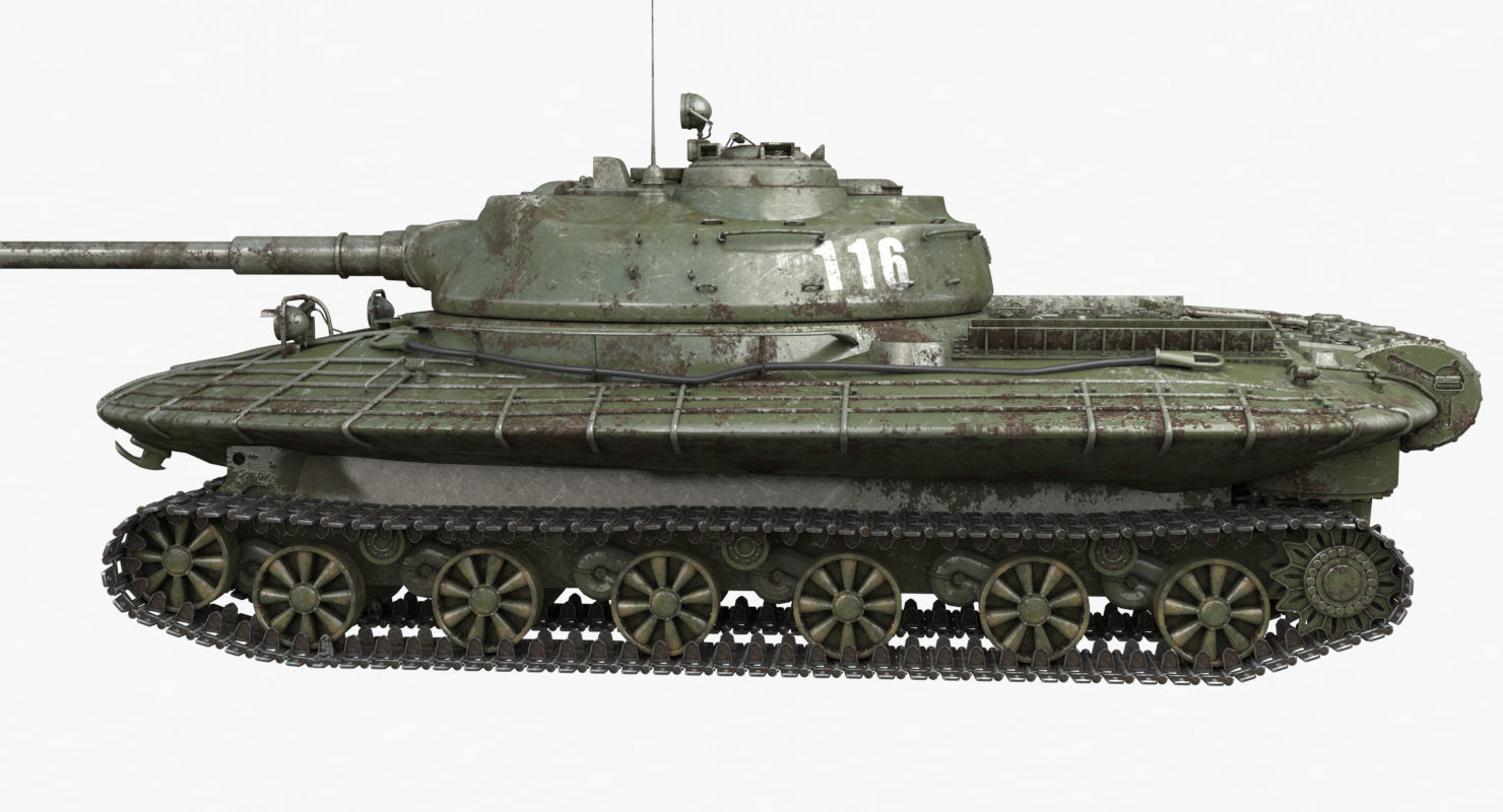 Tank Object 279 Green Vray 3D model_61