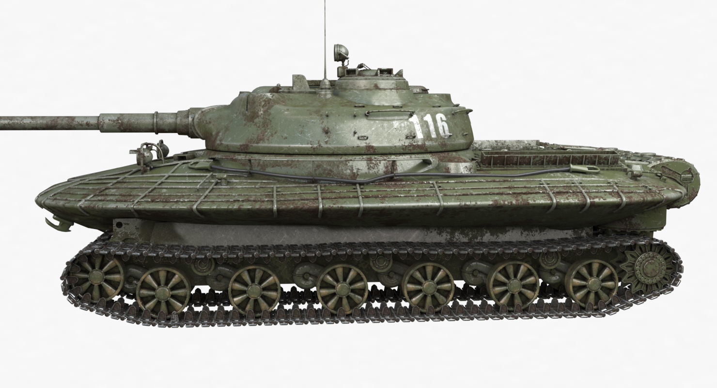 Tank Object 279 Green Vray 3D model_62
