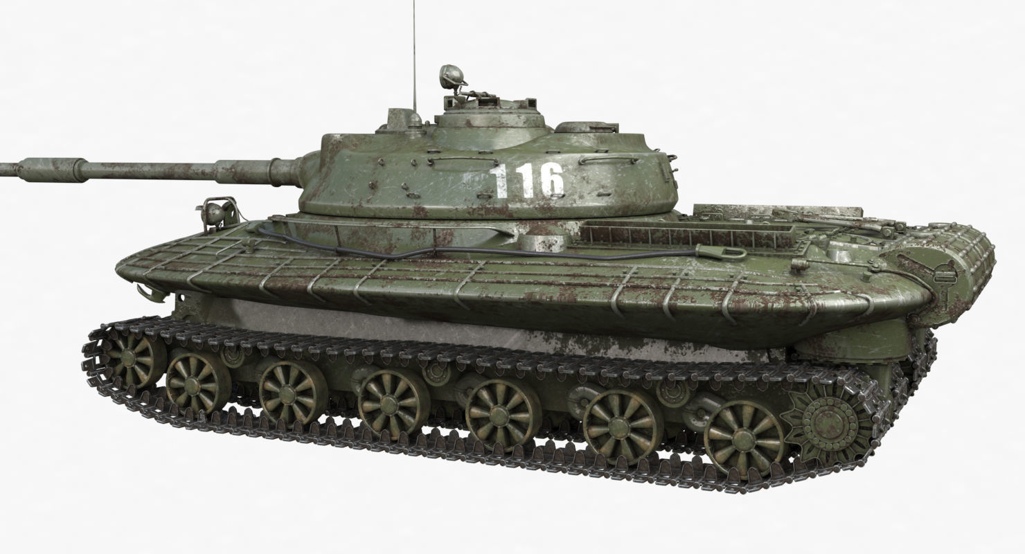 Tank Object 279 Green Vray 3D model_59