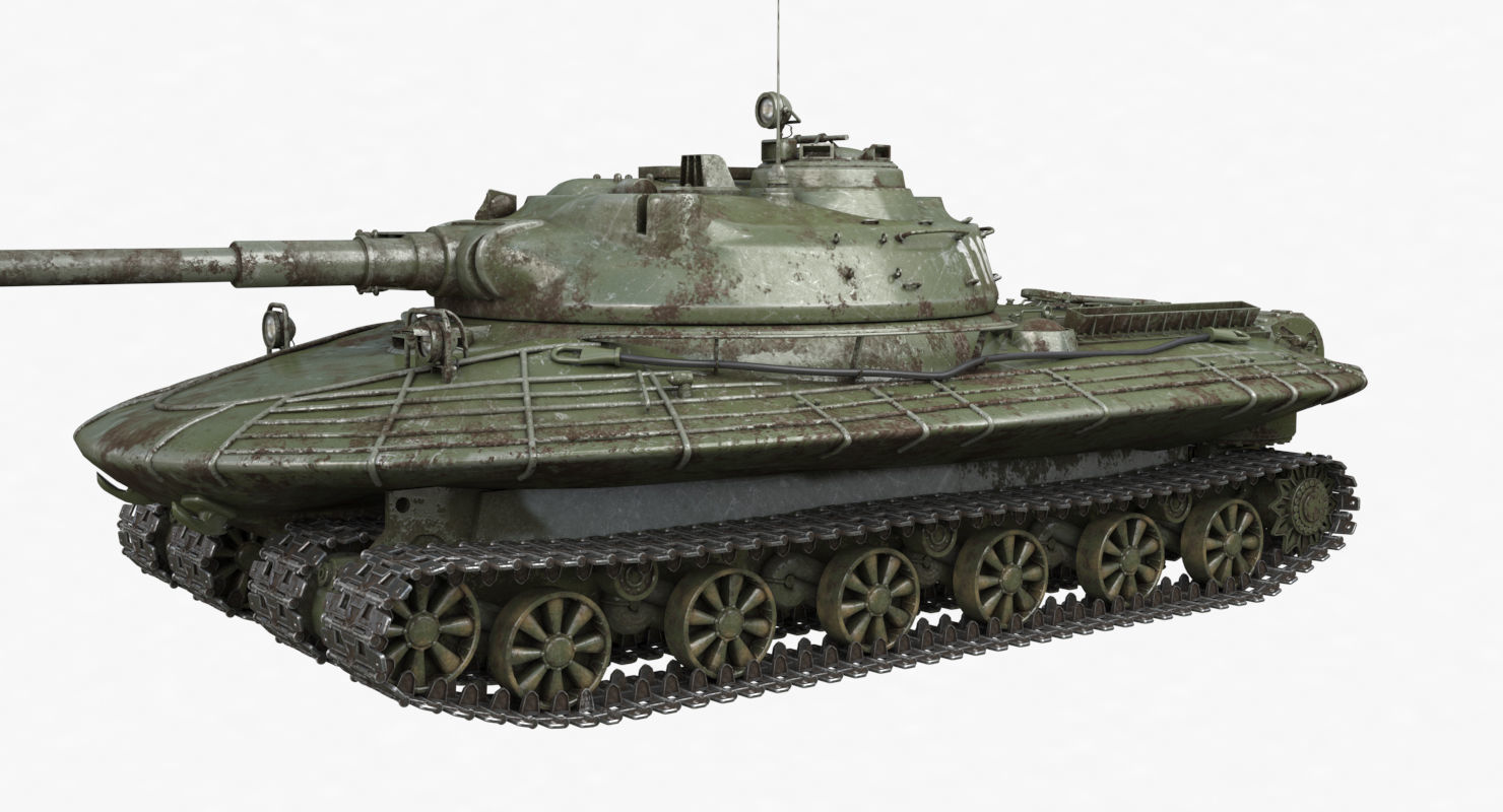 Tank Object 279 Green Vray 3D model_65
