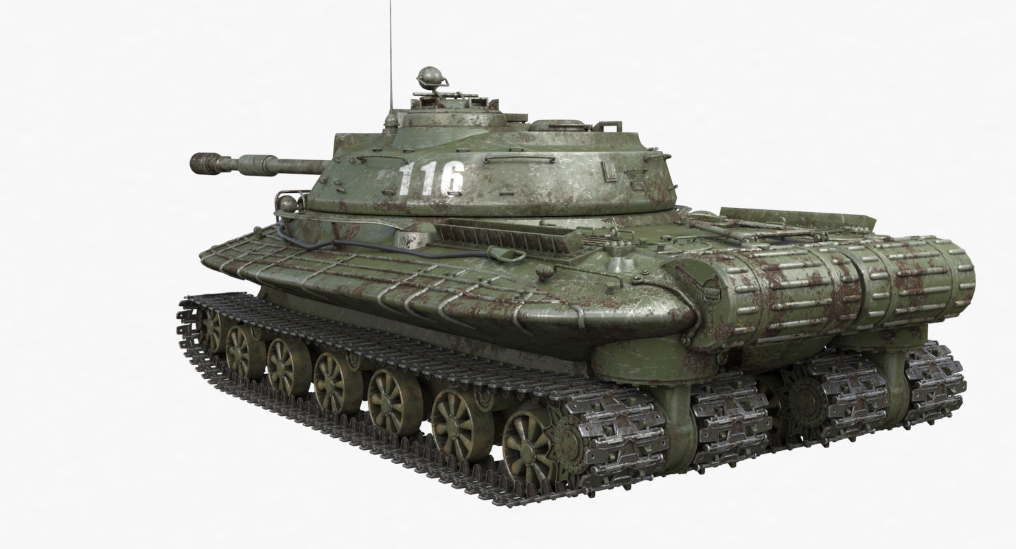 Tank Object 279 Green Vray 3D model_56