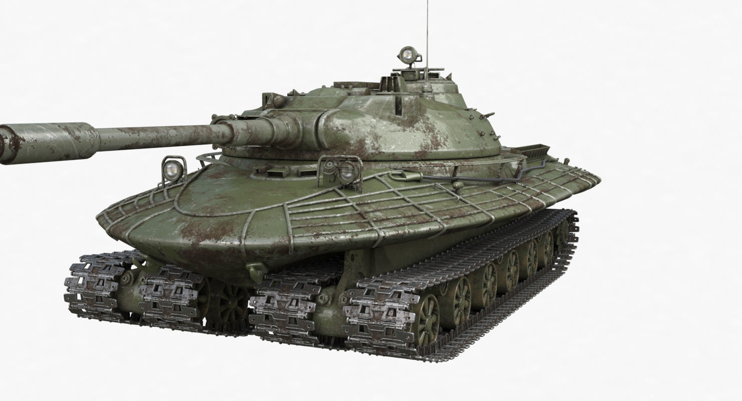 Tank Object 279 Green Vray 3D model_32