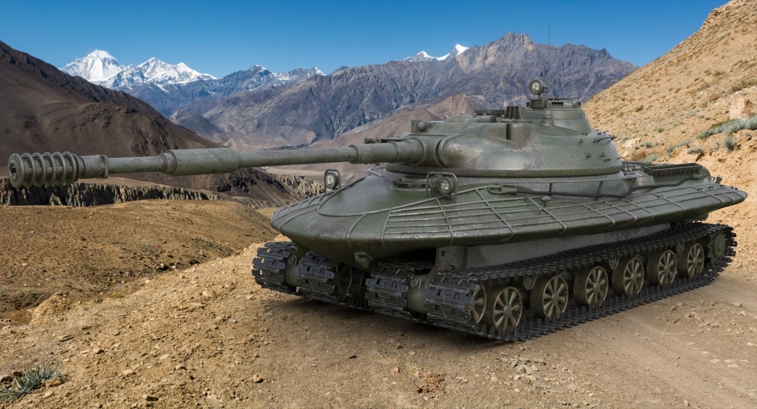Tank Object 279 Green Vray 3D model_1