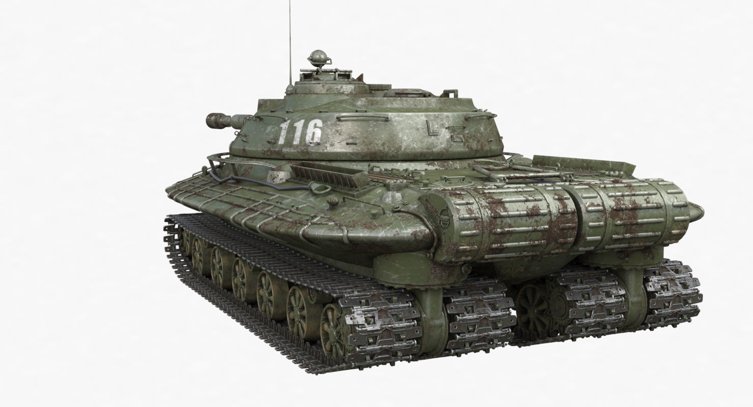Tank Object 279 Green Vray 3D model_55