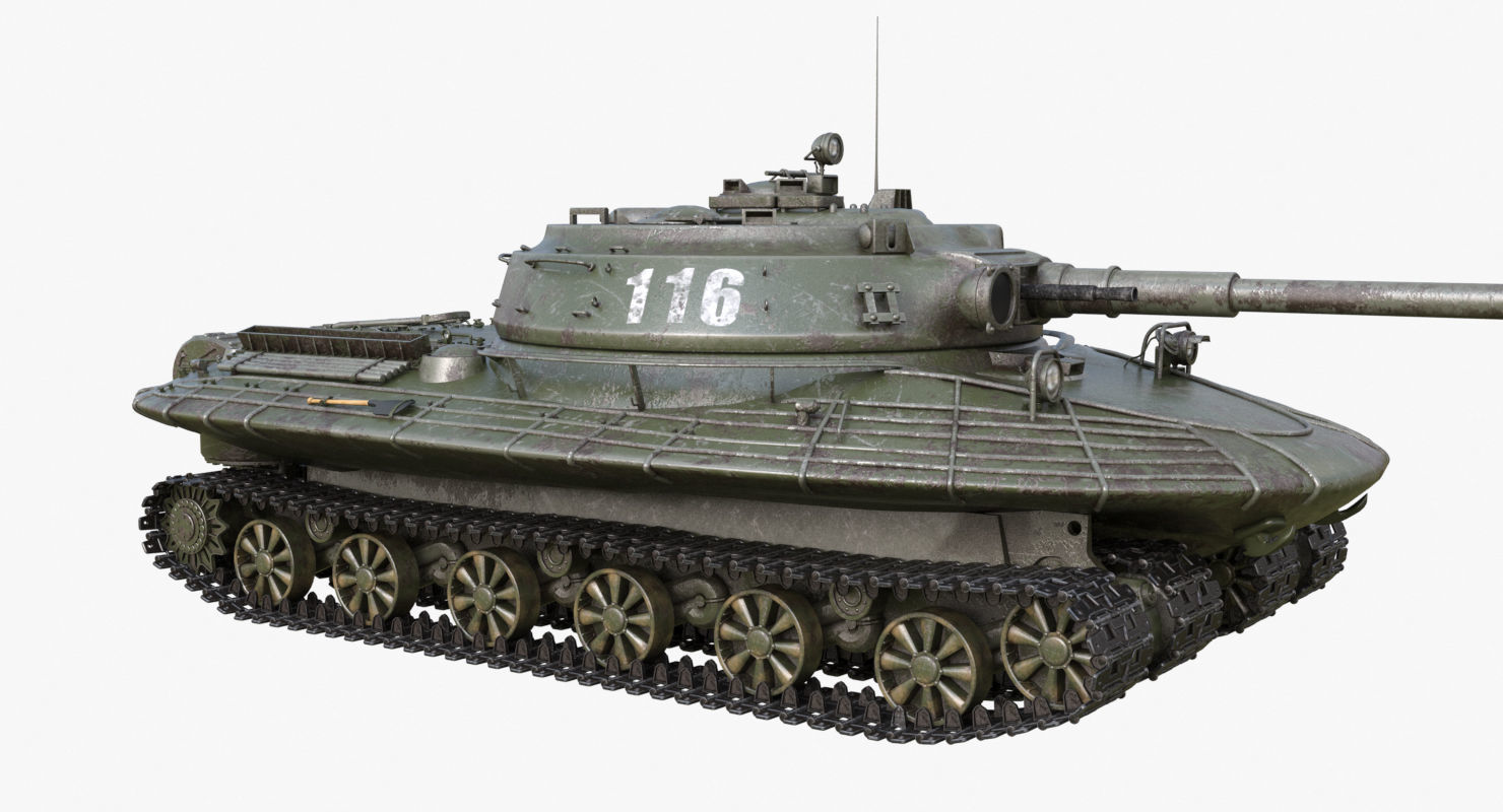 Tank Object 279 Green Mental Ray 3D model_40