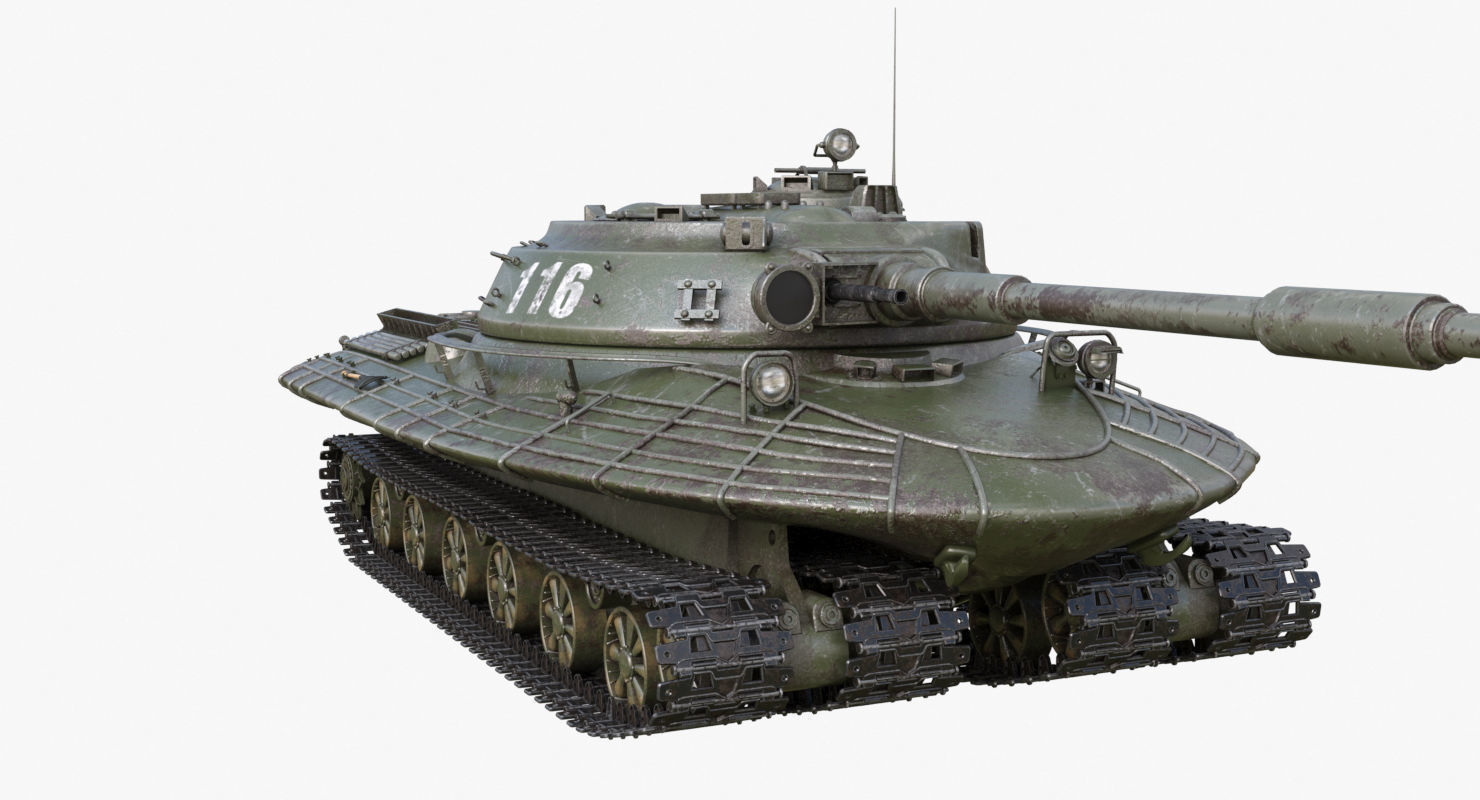 Tank Object 279 Green Mental Ray 3D model_37