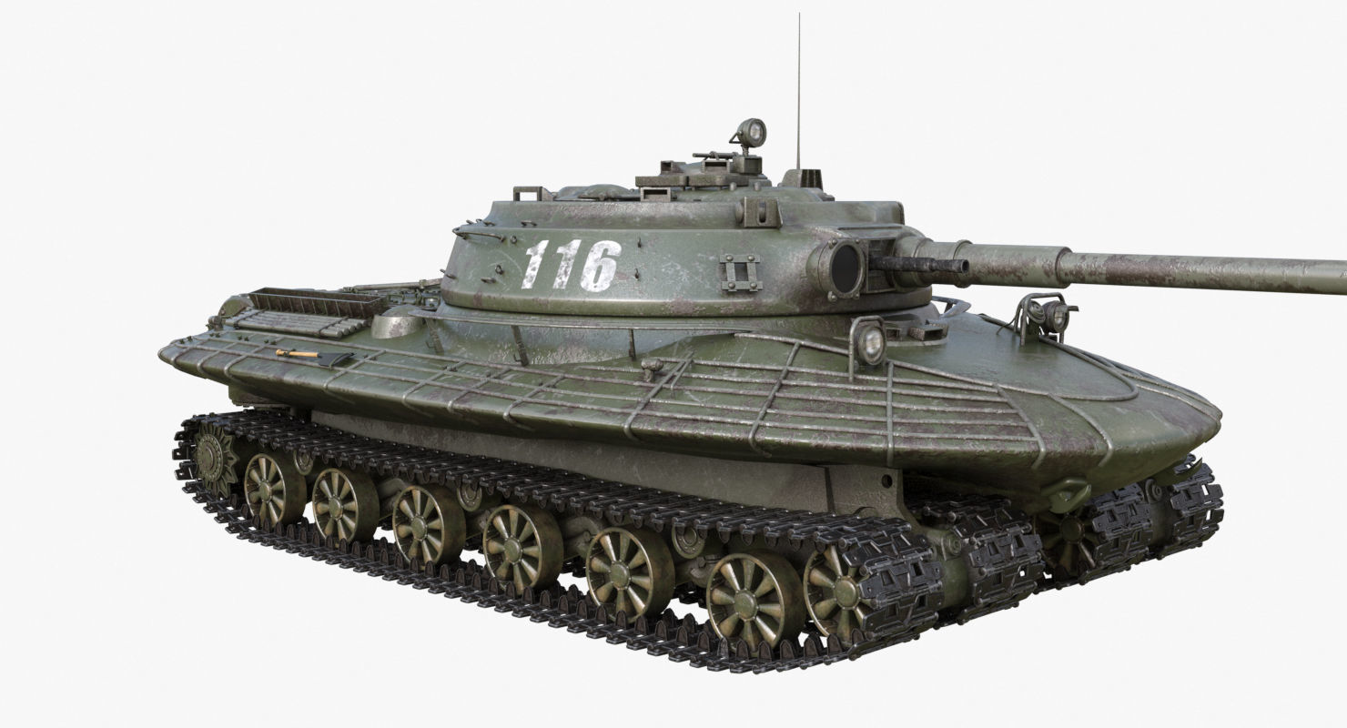 Tank Object 279 Green Mental Ray 3D model_39