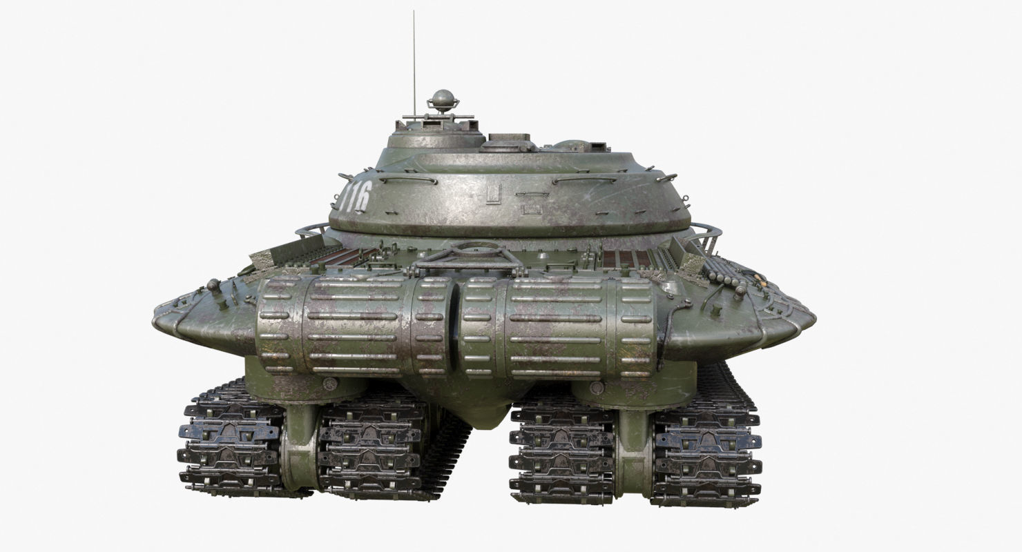 Tank Object 279 Green Mental Ray 3D model_52