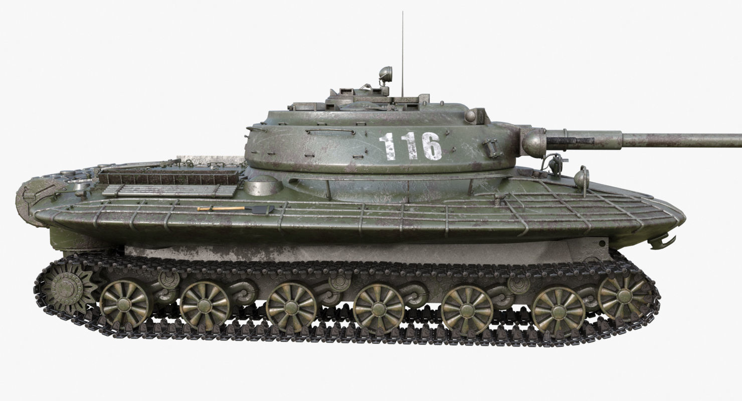 Tank Object 279 Green Mental Ray 3D model_43