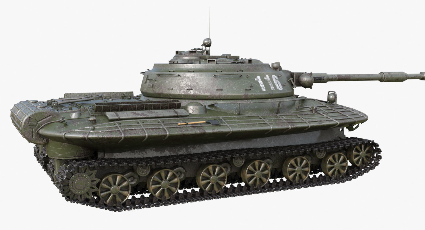 Tank Object 279 Green Mental Ray 3D model_46