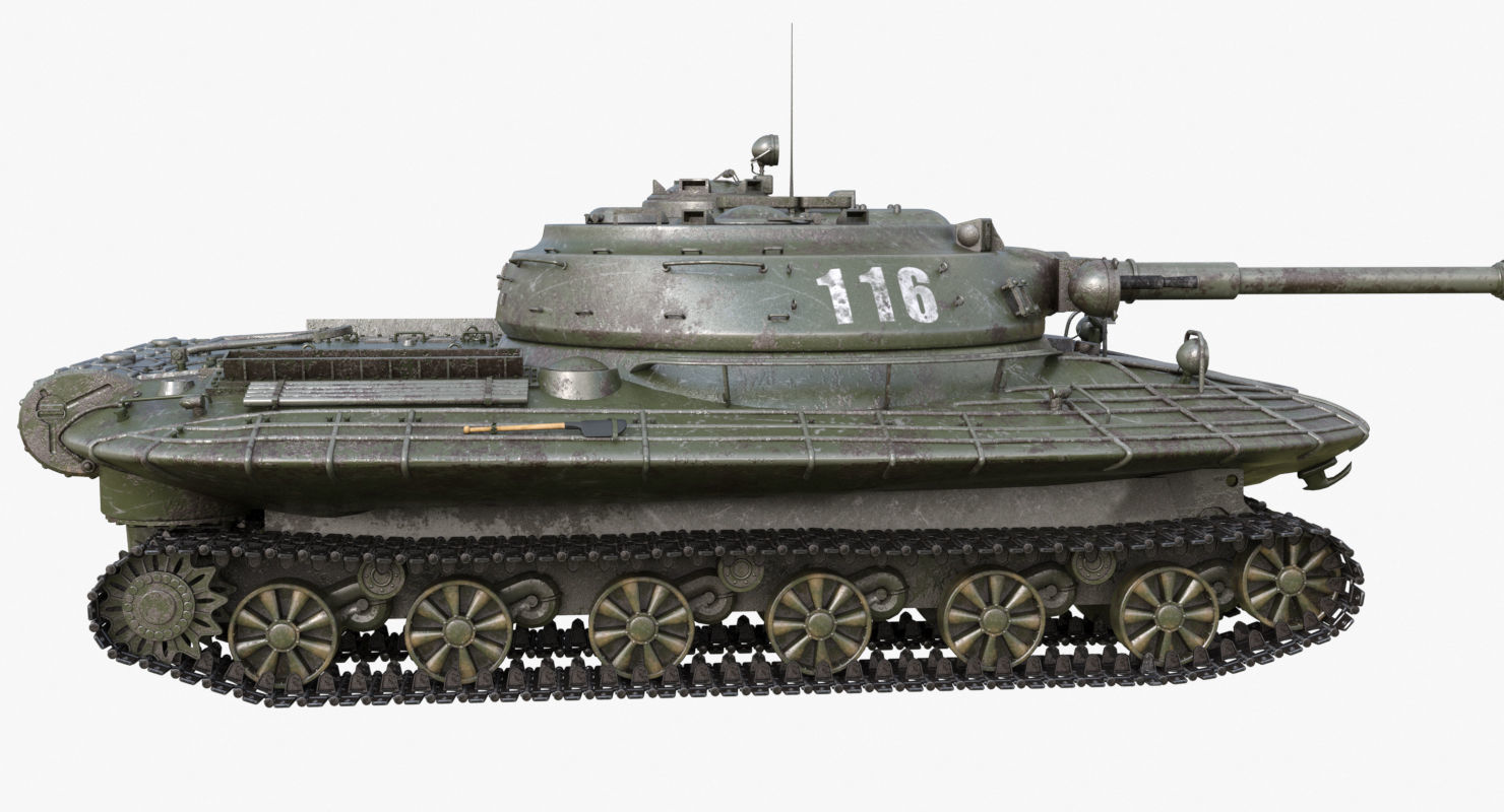 Tank Object 279 Green Mental Ray 3D model_44