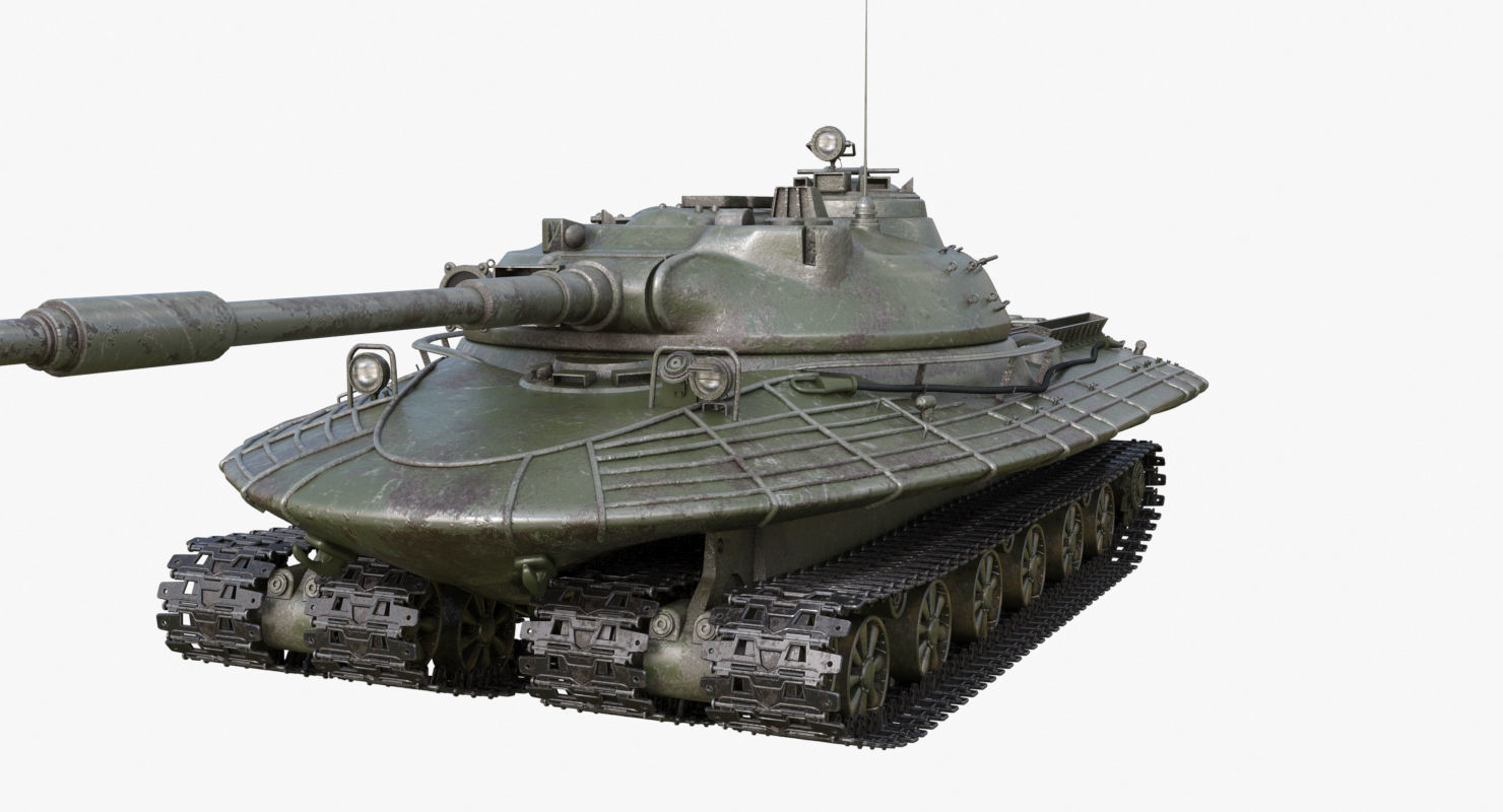 Tank Object 279 Green Mental Ray 3D model_32