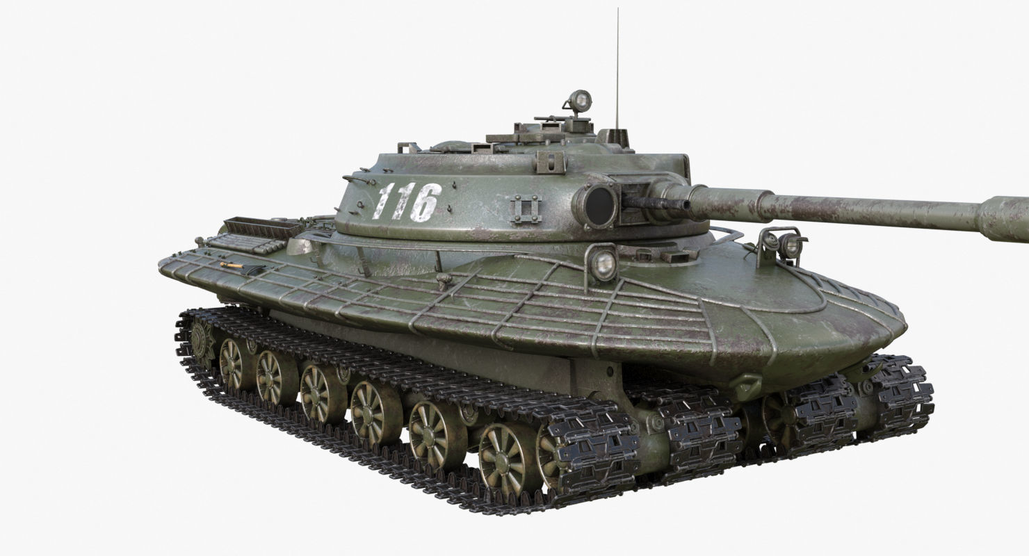 Tank Object 279 Green Mental Ray 3D model_38