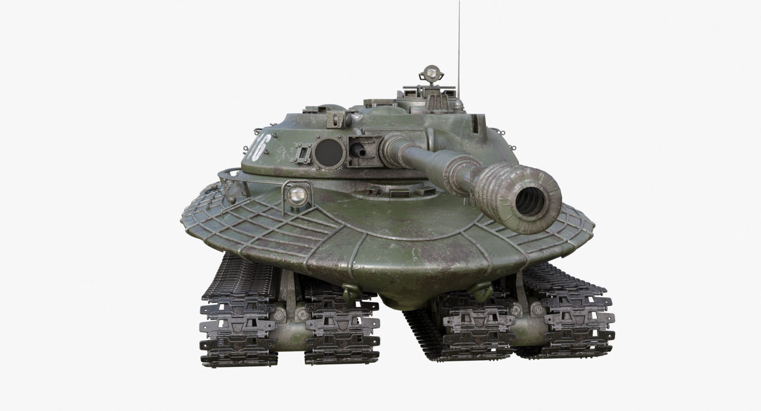 Tank Object 279 Green Mental Ray 3D model_35