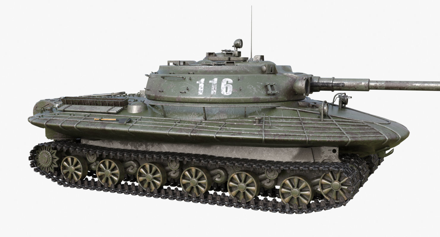Tank Object 279 Green Mental Ray 3D model_41