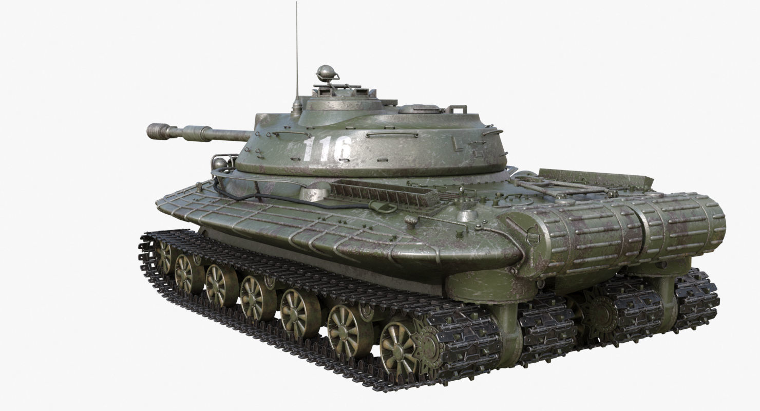 Tank Object 279 Green Mental Ray 3D model_56