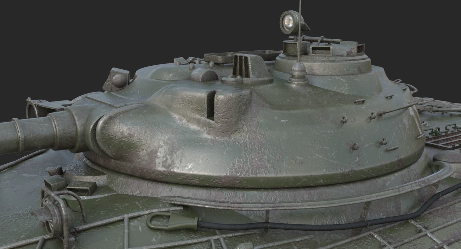 Tank Object 279 Green Mental Ray 3D model_14