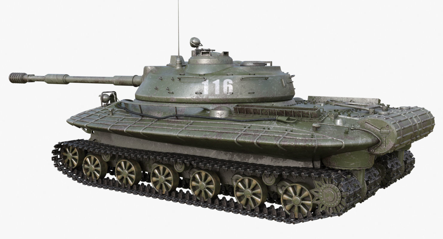 Tank Object 279 Green Mental Ray 3D model_58