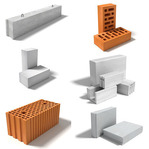 Construction Blocks Free 3D model