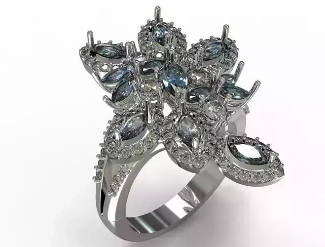 Jewelry ring 3D print model