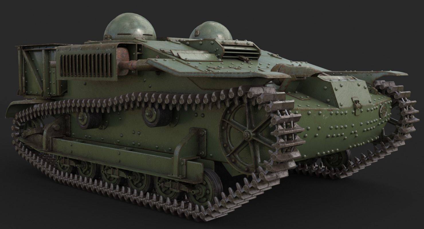 UE Tractor Vray 3D model_11