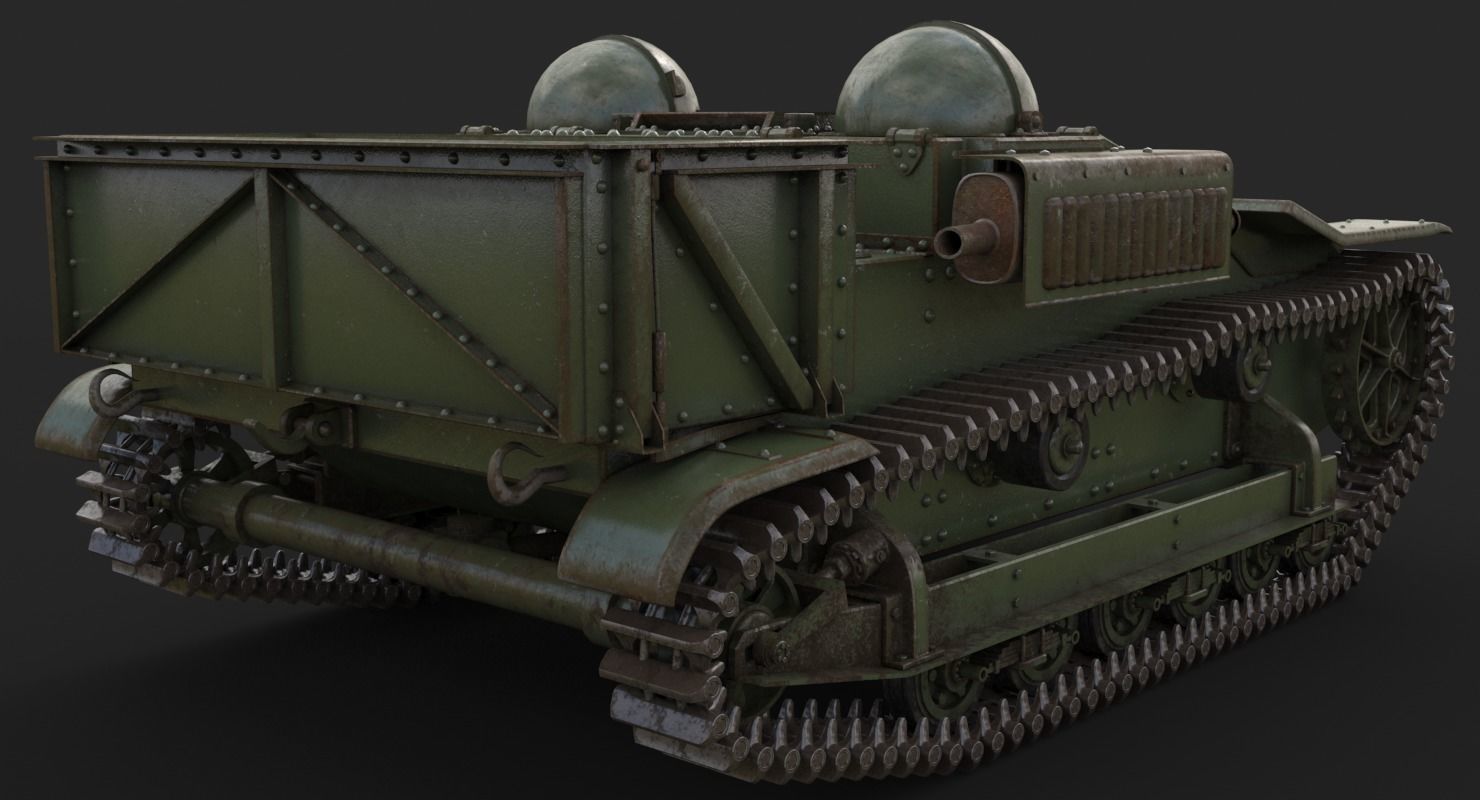 UE Tractor Vray 3D model_9