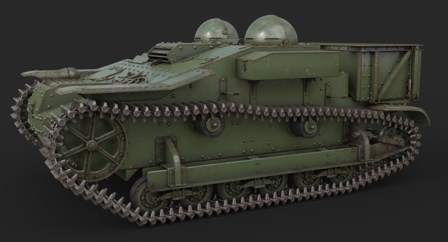 UE Tractor Vray 3D model_7