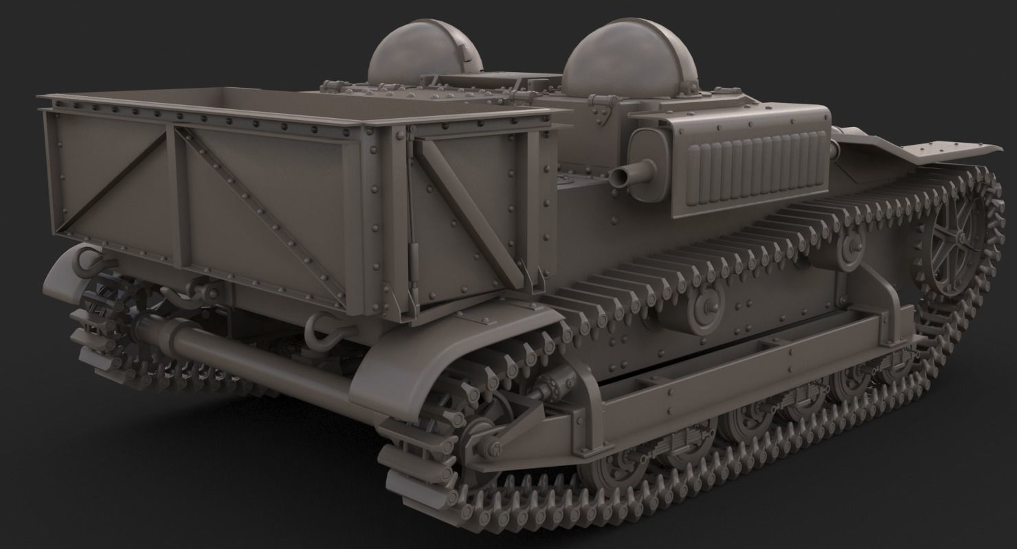 UE Tractor Vray 3D model_20