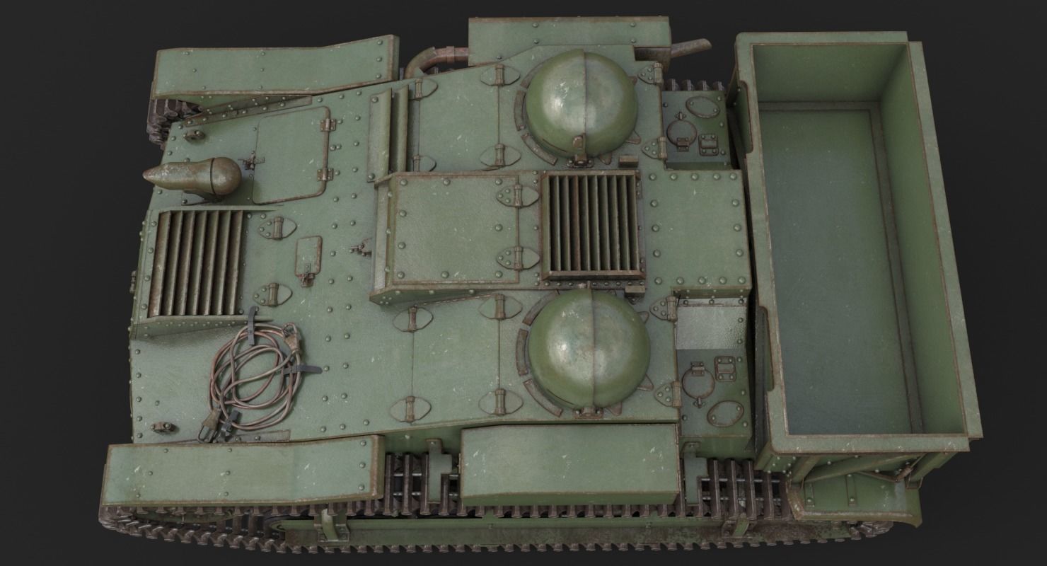 UE Tractor Vray 3D model_12