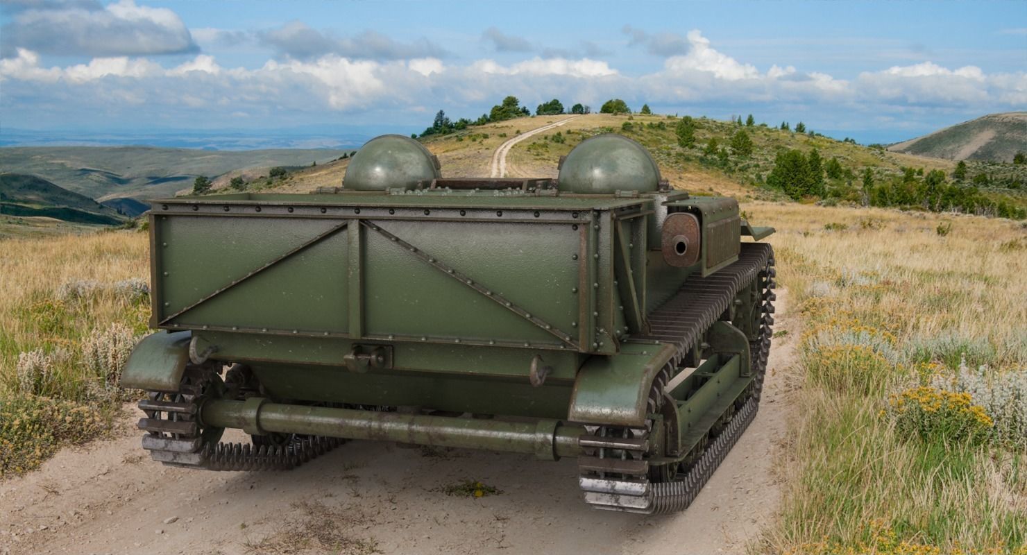 UE Tractor Vray 3D model_4