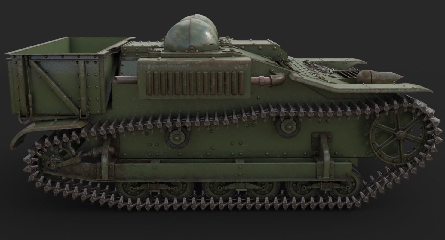 UE Tractor Vray 3D model_10