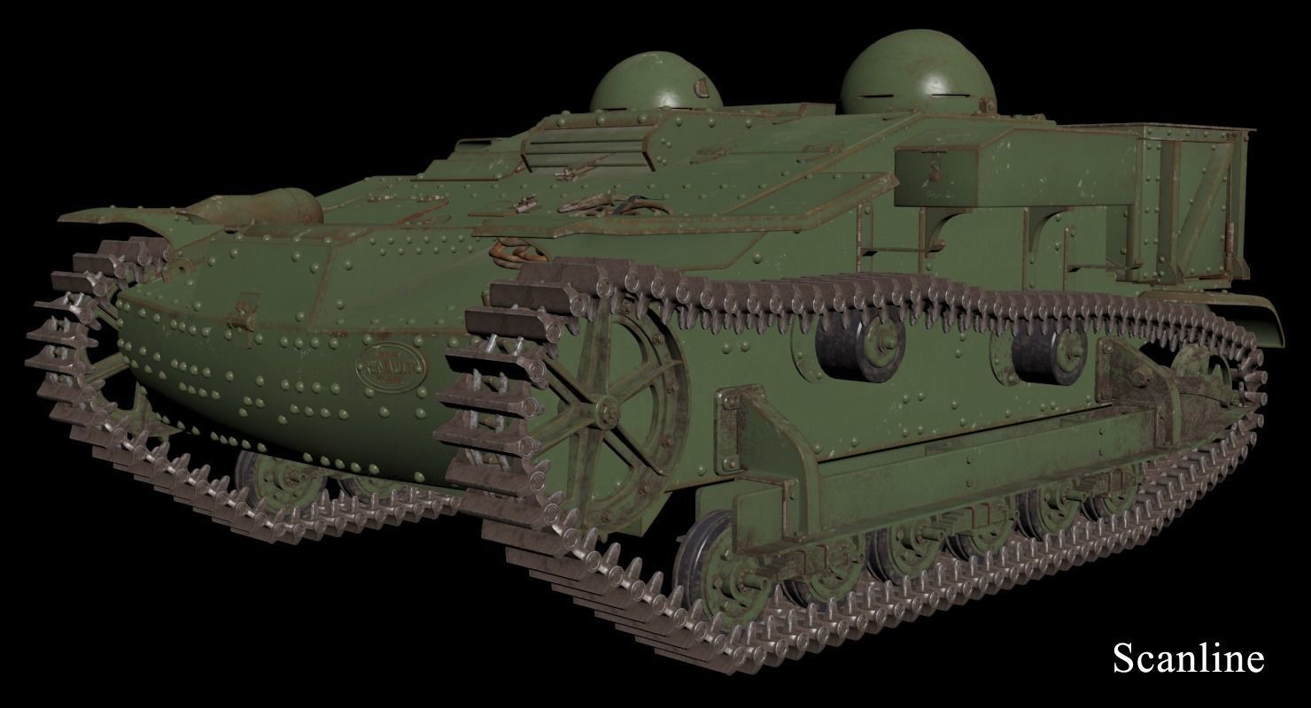 UE Tractor Vray 3D model_26