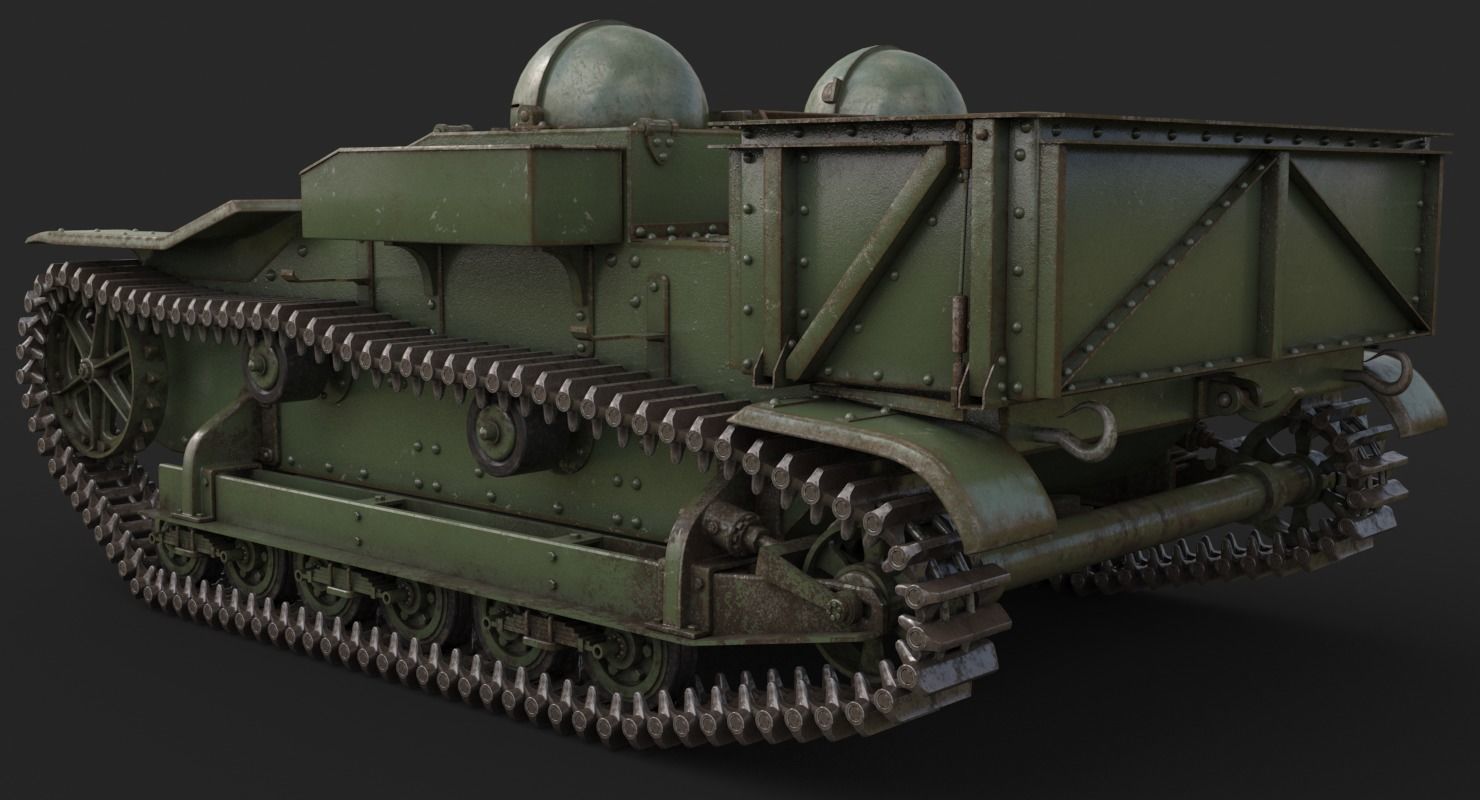 UE Tractor Vray 3D model_8