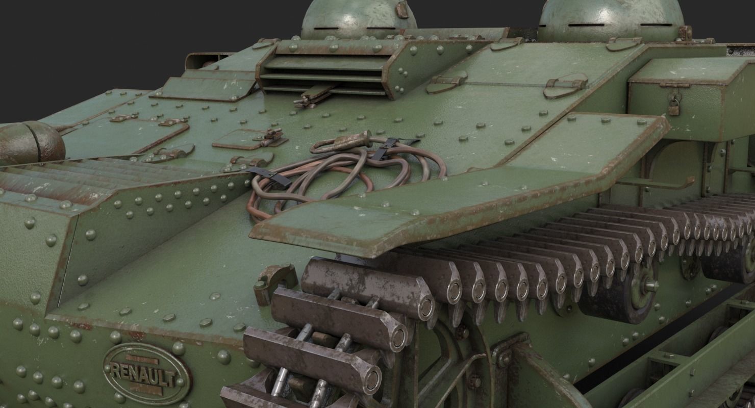 UE Tractor Vray 3D model_14