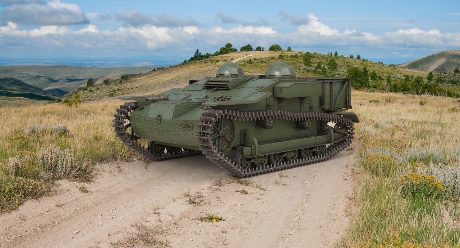 UE Tractor Vray 3D model_1