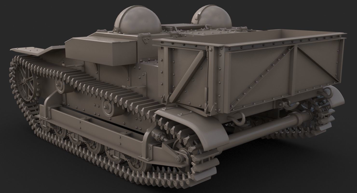 UE Tractor Vray 3D model_19