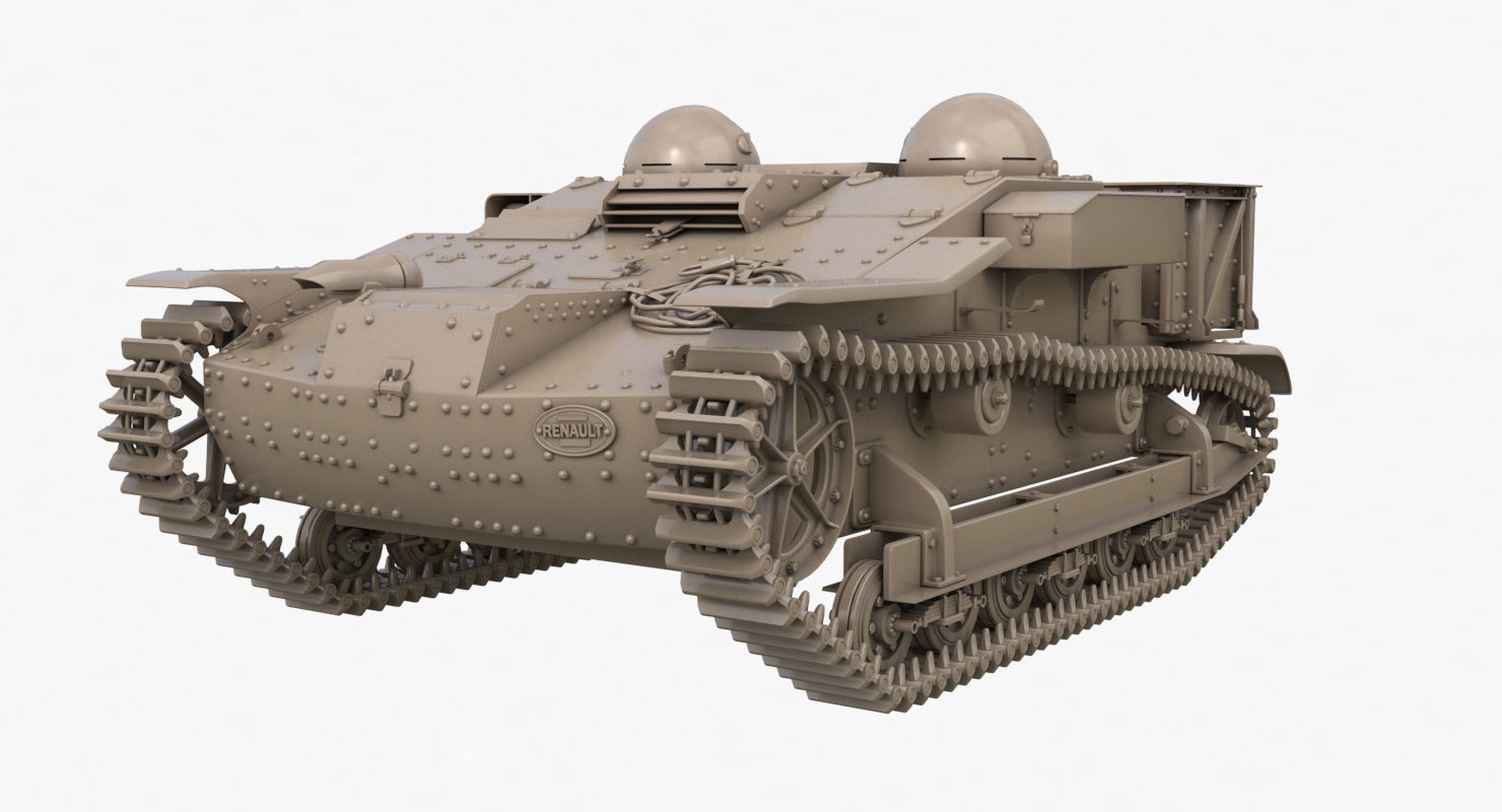 UE Tractor Clay VRay  3D model_24