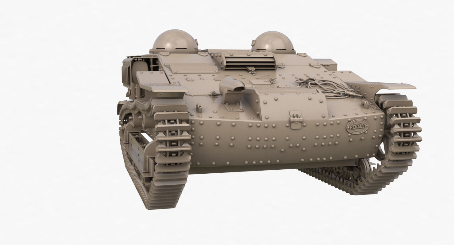 UE Tractor Clay VRay  3D model_29