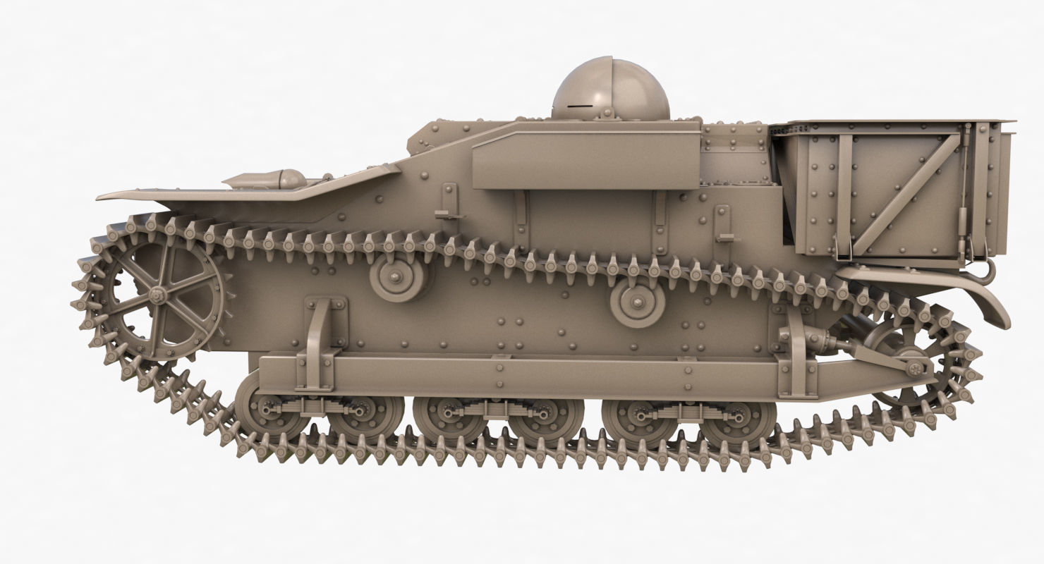 UE Tractor Clay VRay  3D model_54