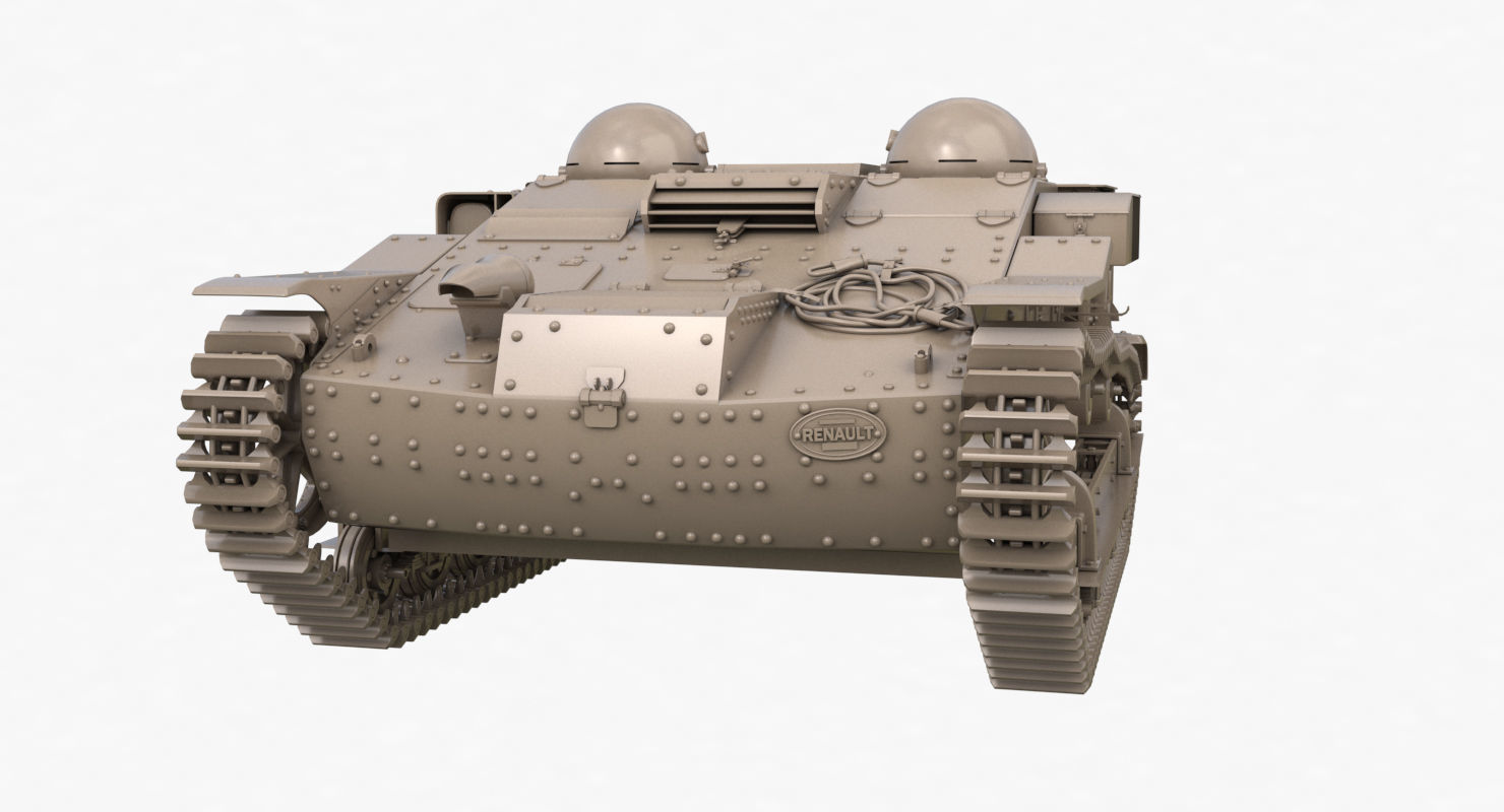 UE Tractor Clay VRay  3D model_26