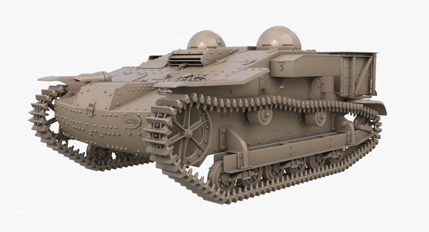 UE Tractor Clay VRay  3D model_23