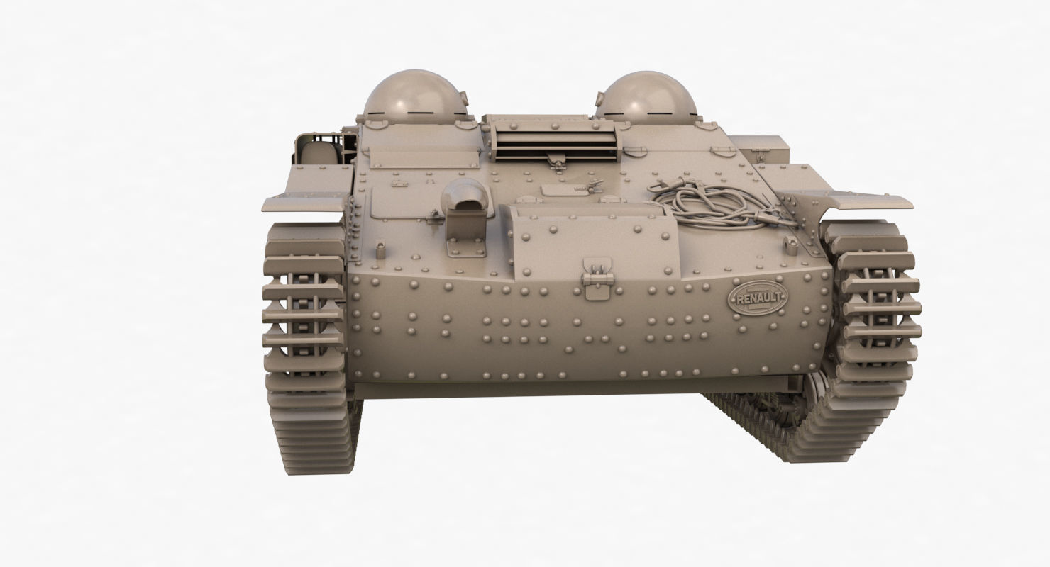 UE Tractor Clay VRay  3D model_28