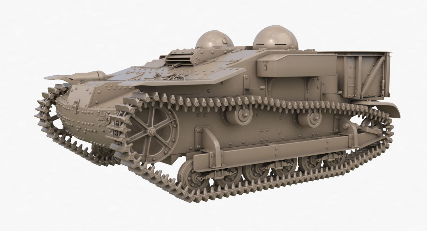 UE Tractor Clay VRay  3D model_58