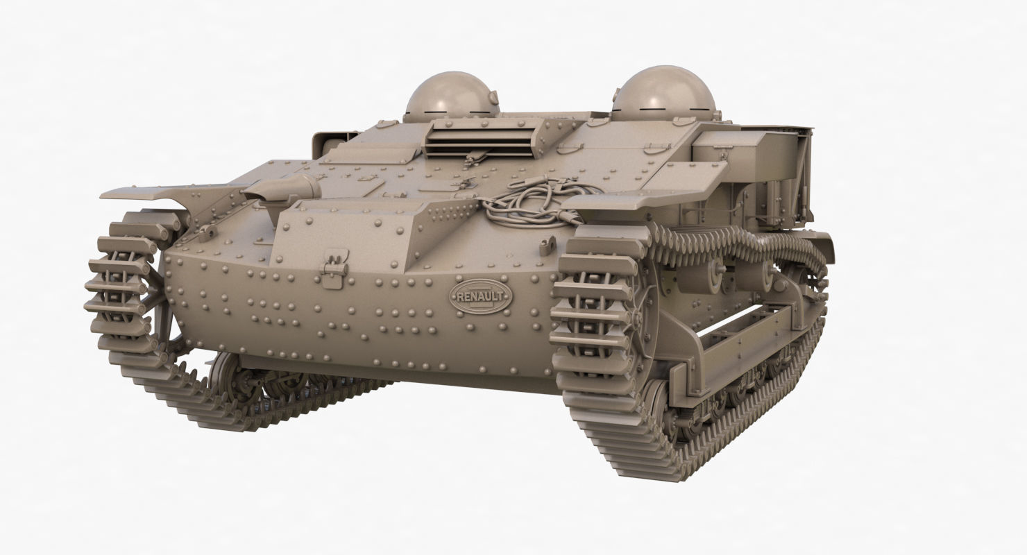 UE Tractor Clay VRay  3D model_25
