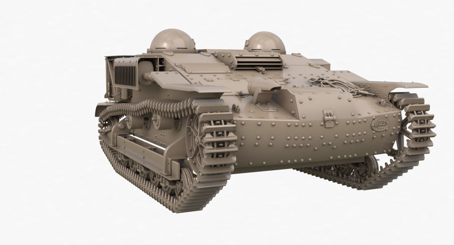 UE Tractor Clay VRay  3D model_30