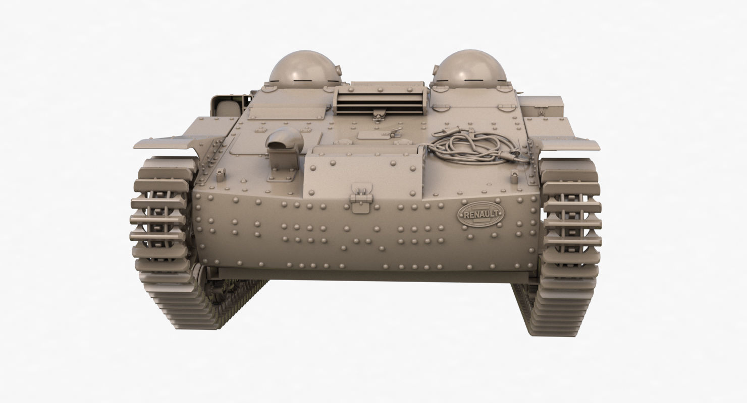 UE Tractor Clay VRay  3D model_27