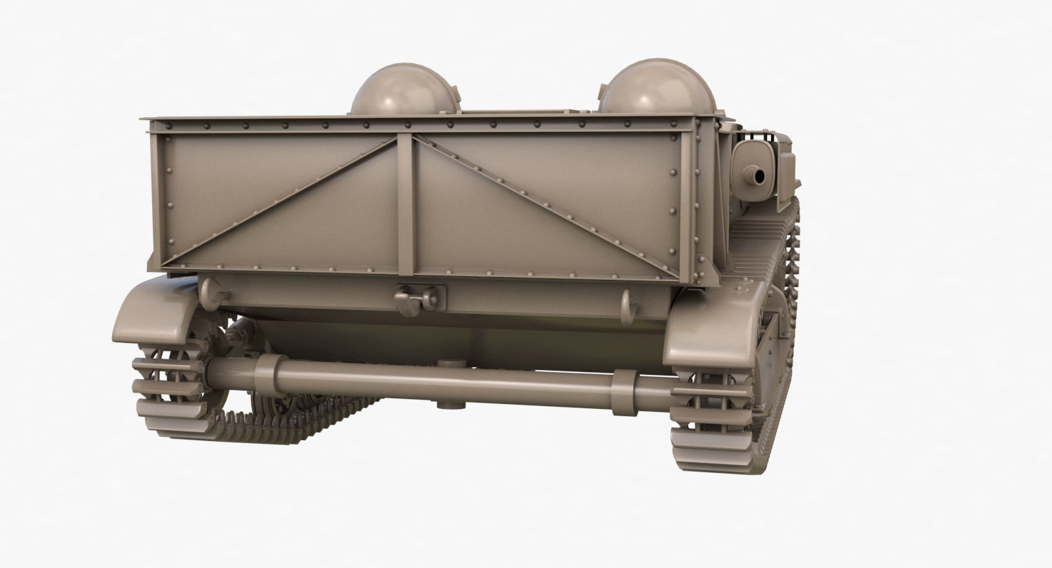 UE Tractor Clay VRay  3D model_44