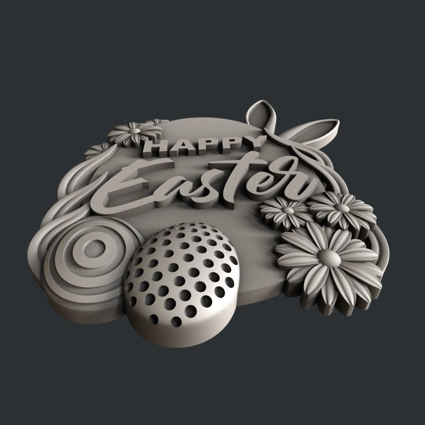3d STL models for CNC or 3d printer Easter 3D model_3